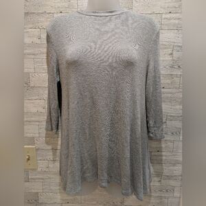 bobi Light Gray Long Sleeve Top Size Small